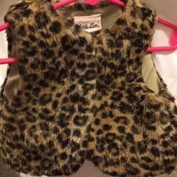 Girl’s Leopard Vest