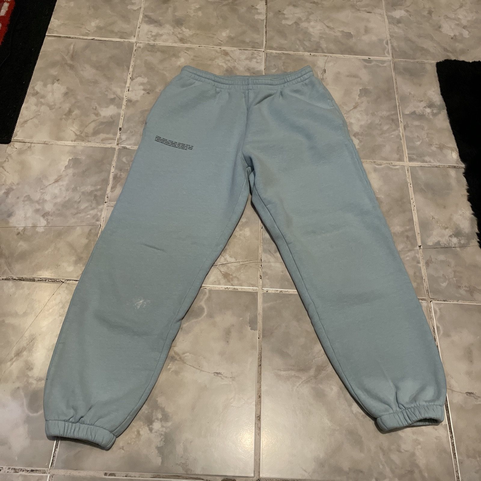 Pangaia Migweight Trackpants Magnolia Sky Blue Joggers SZ Medium Light Blue