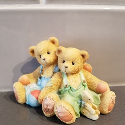 Cherished Teddies Figurine, Travis and Tucker, We're In This Together