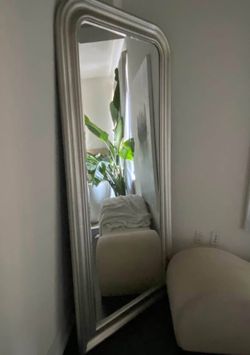 IKEA Songe Arched Floor Mirror in Silver