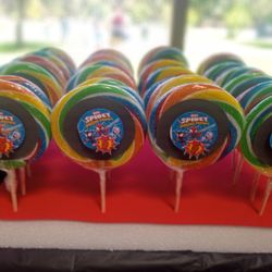 🍭🍭 Fully Customizable Jumbo Swirl Carnival Lollipops 🍭🍭