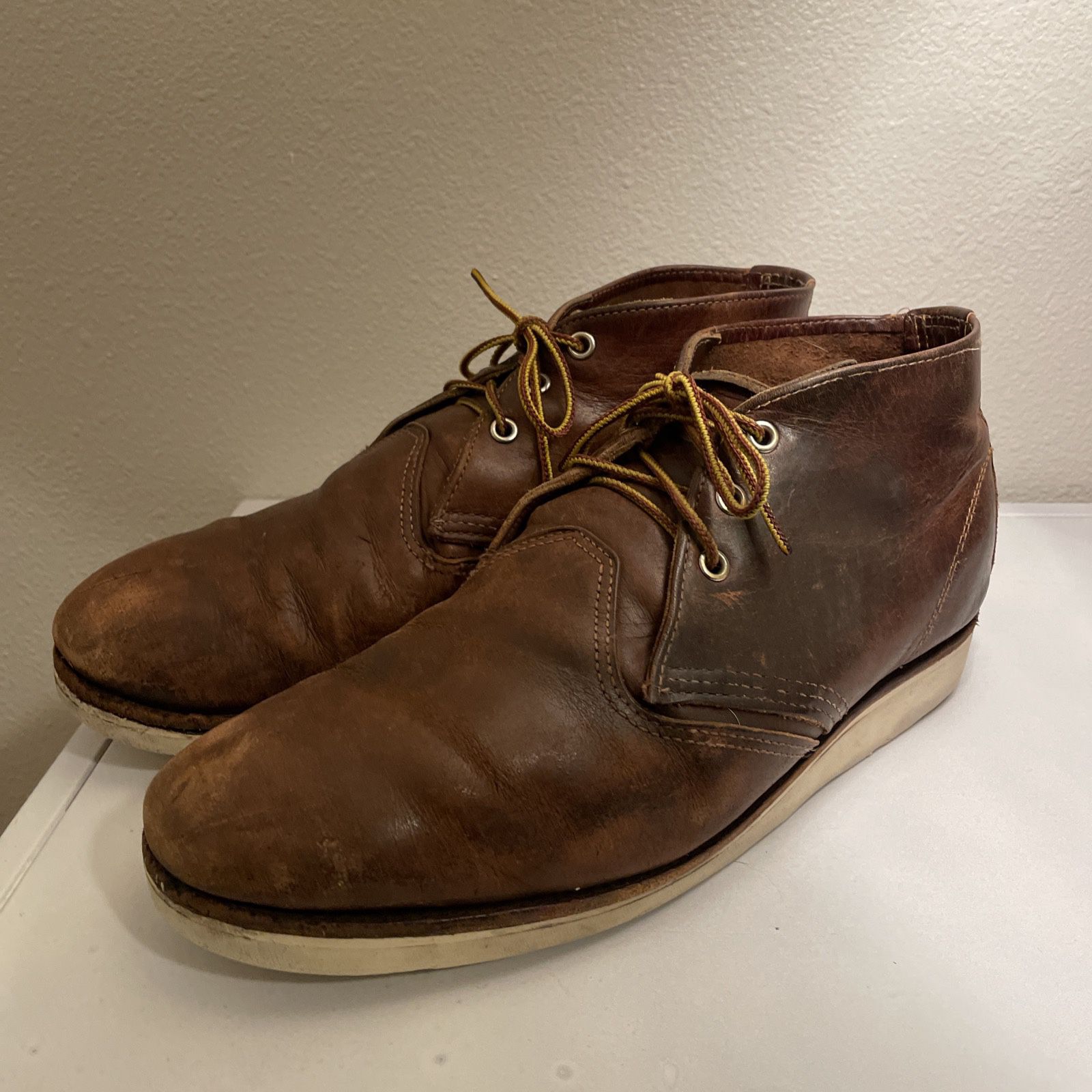 Red Wing Heritage 3141 Work Chukka Leather Brown Boots Made USA Sz US 11.5 D