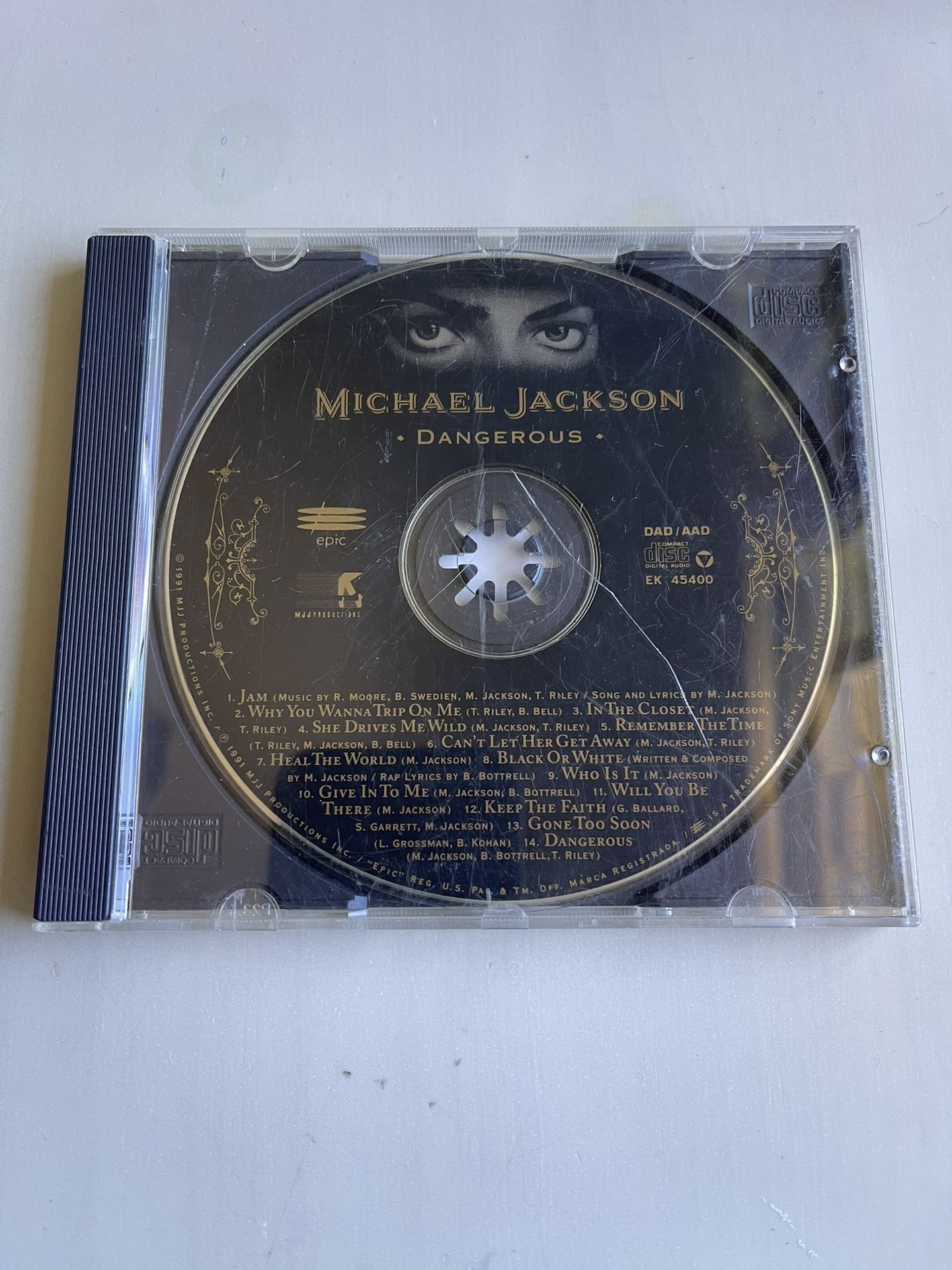 Michael Jackson Dangerous CD
