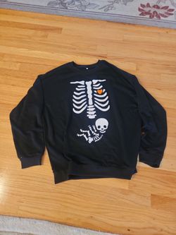 XL Halloween Top for Pregnant Expecting Mom