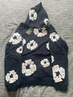 Denim Tears Cotton Wreath Hoodie Navy