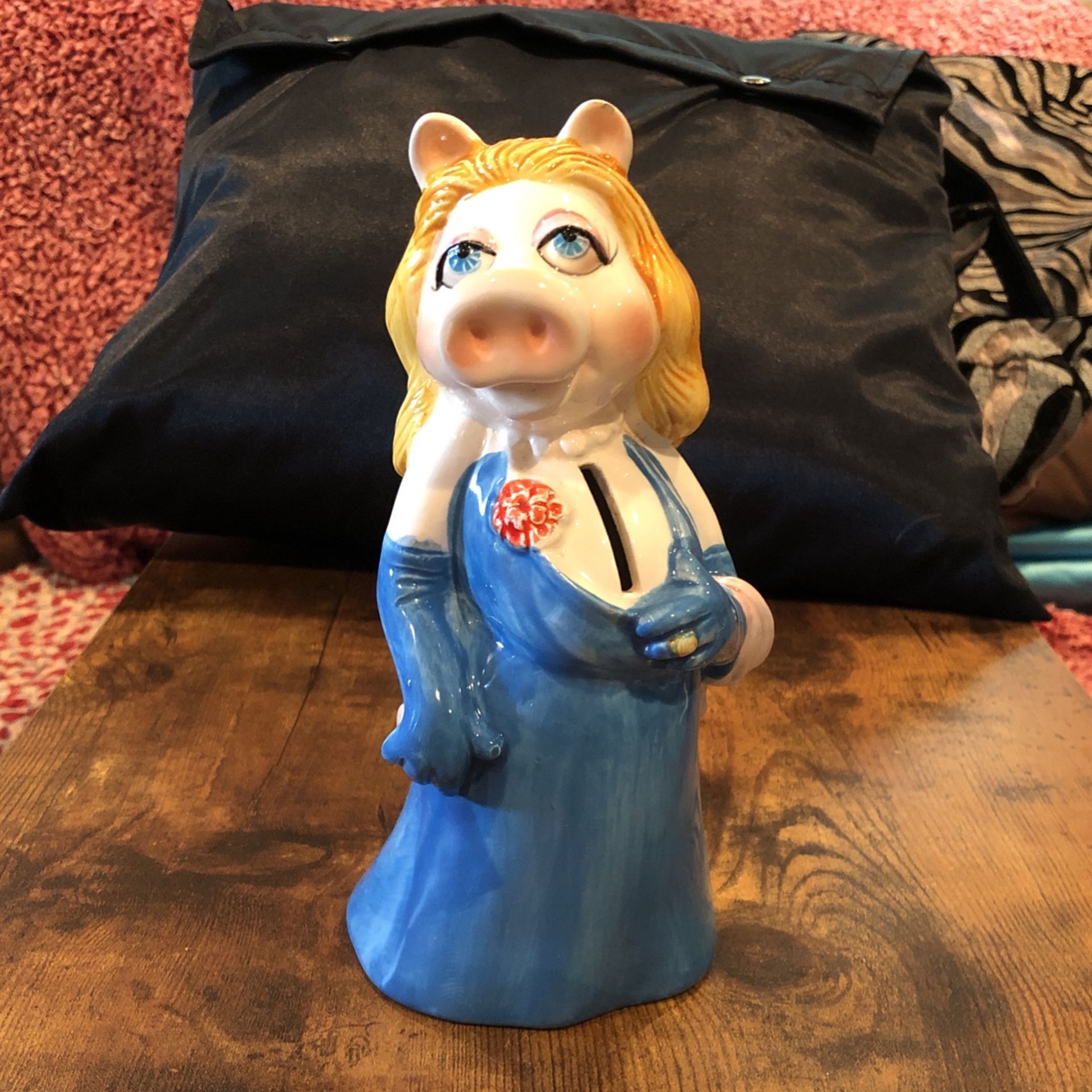 7.6”Miss Piggy Ceramic Bank Made By Sigma Taste Setter A Henson Association 1980s