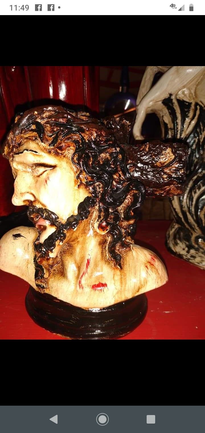 Christ face decoration