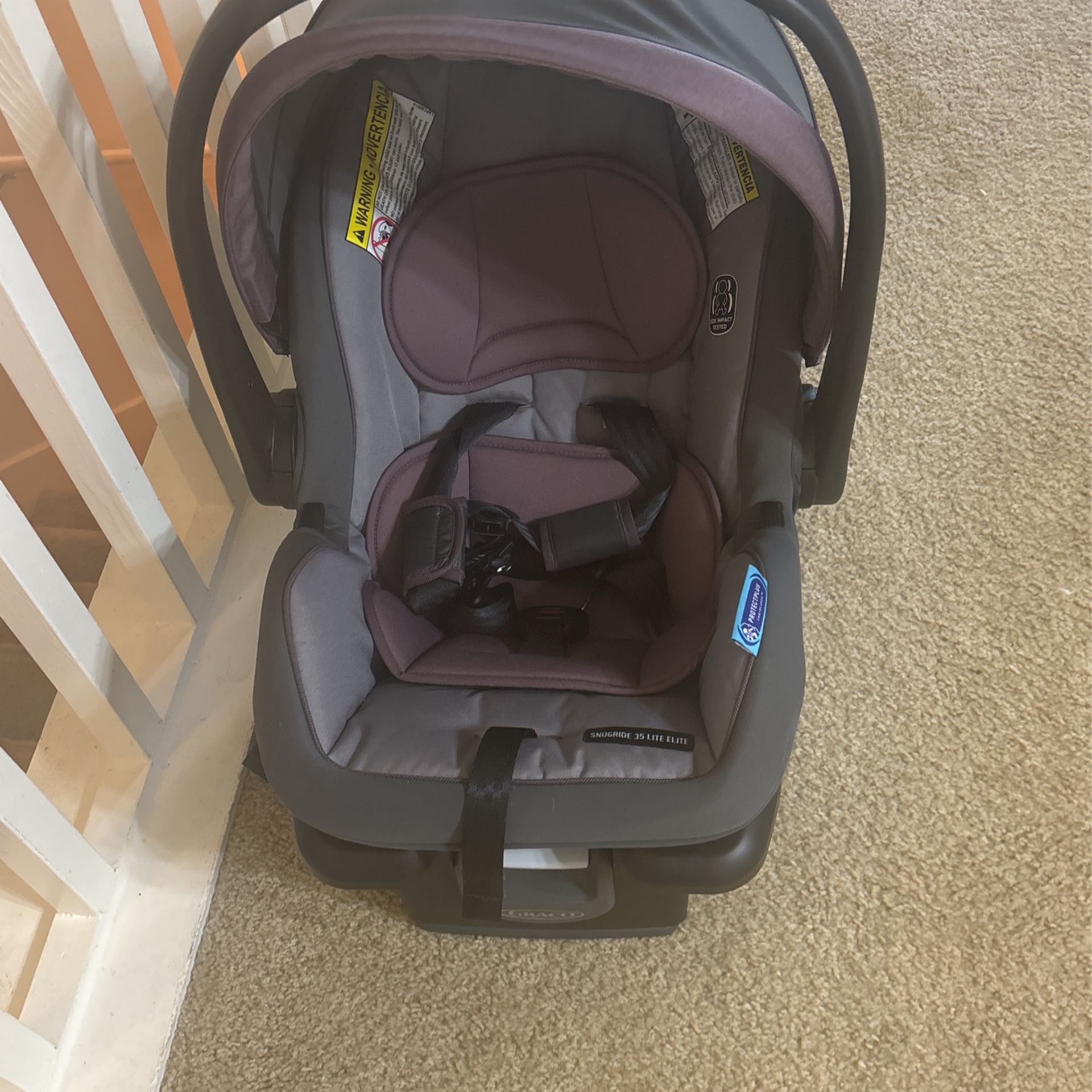 New Born car Seat With The Base Graco Modest Nest 