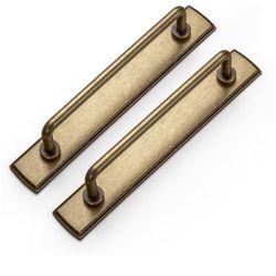 Goo-Ki 2 Pack 5'' Center to Center Antique Brass Cabinet Bar Pulls