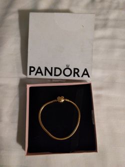 New Pandora Gold Plated  Bracelet Reg.200 Selling $100