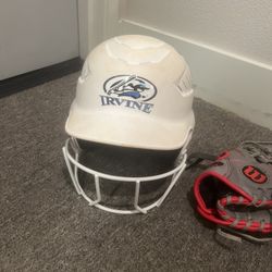 Softball Helmet& Glove