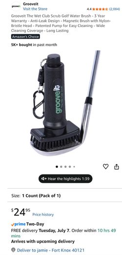 Wet club scrub golf water brush