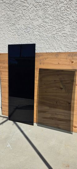Tinted Glass Panels Set of 3
