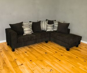 Brand New Brown Sectional 2pcs Ready for Delivery 🚛