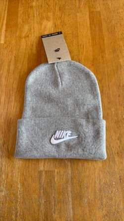 New Nike Gray Beanie Adult hat cap Osfm