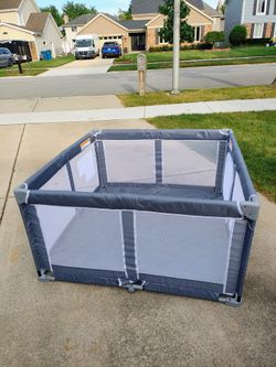 Foldable Baby Playpen - 50"x50" Safety Play Yard for Babies & Toddlers - Indoor & Outdoor Use