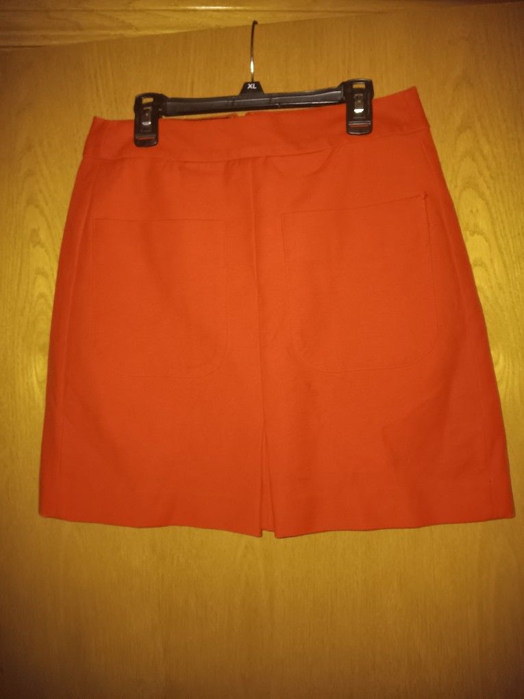 Women's Size 2, Loft Red Pencil Skirt