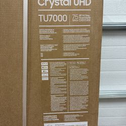 NEW  75" Crystal UHD 4K Smart TV