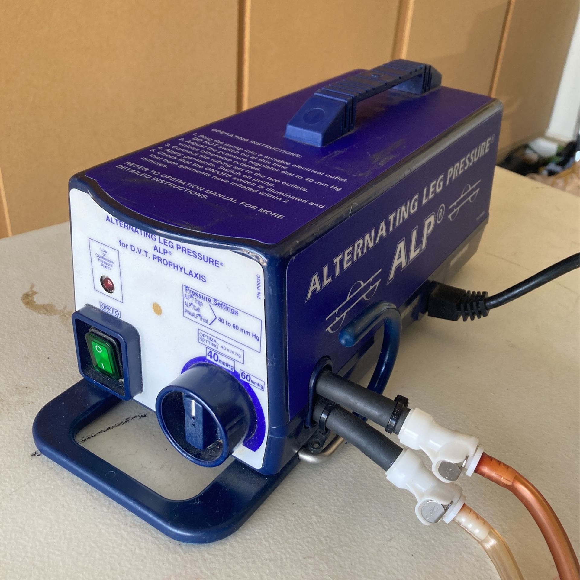 ALP Alternating Leg Pressure, Machine Compression Therapy