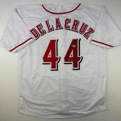 Cincinnati Reds Elly De La Cruz Autographed Jersey With BECKETT CERTIFICATION