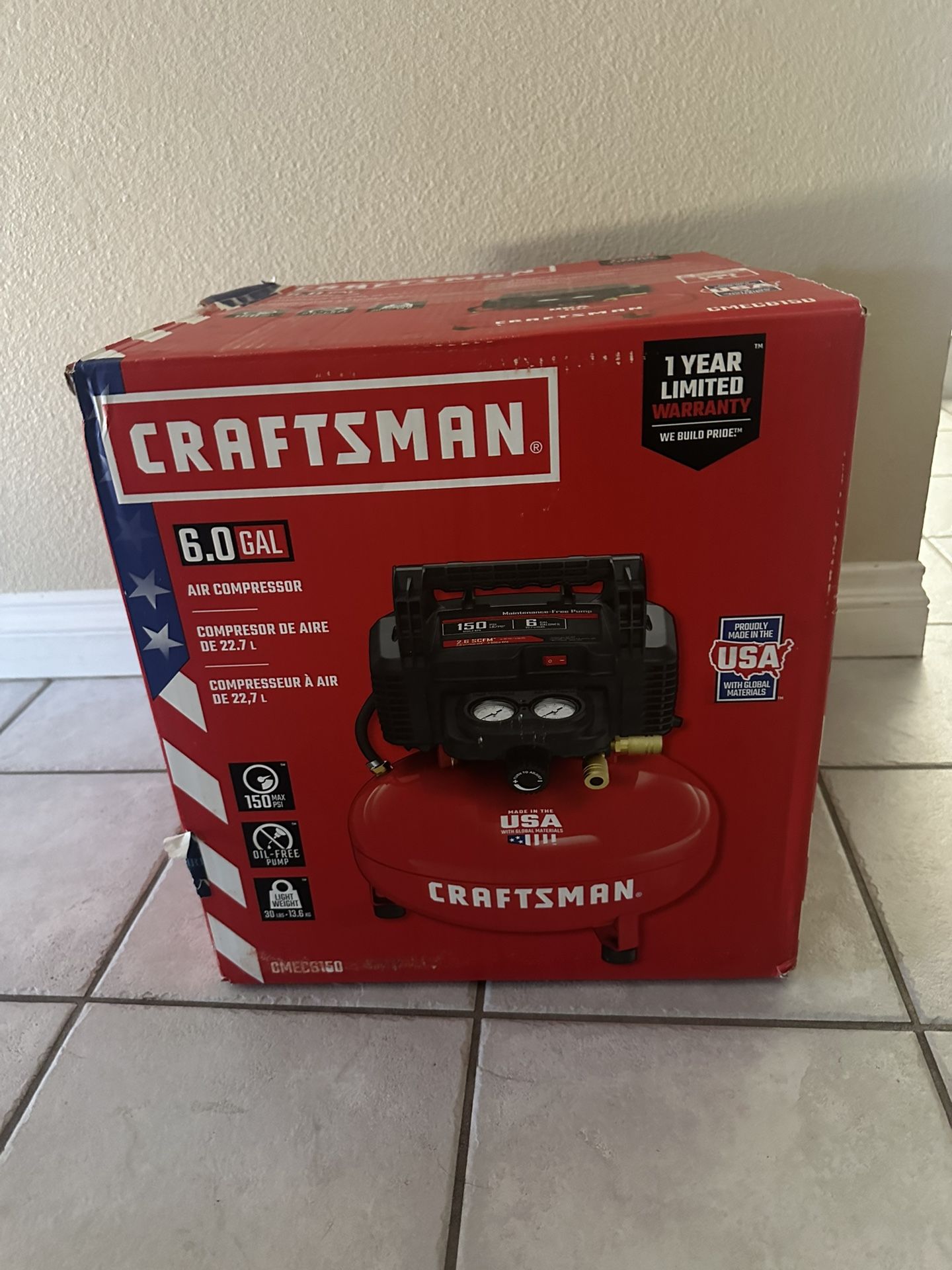 Craftsman 6 Gal Air Compressor