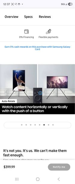 Samsung rotating stand