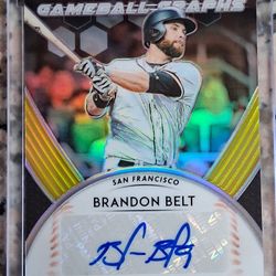 Brandon Belt 2019 Autographed Prizm /10 Go Giants!