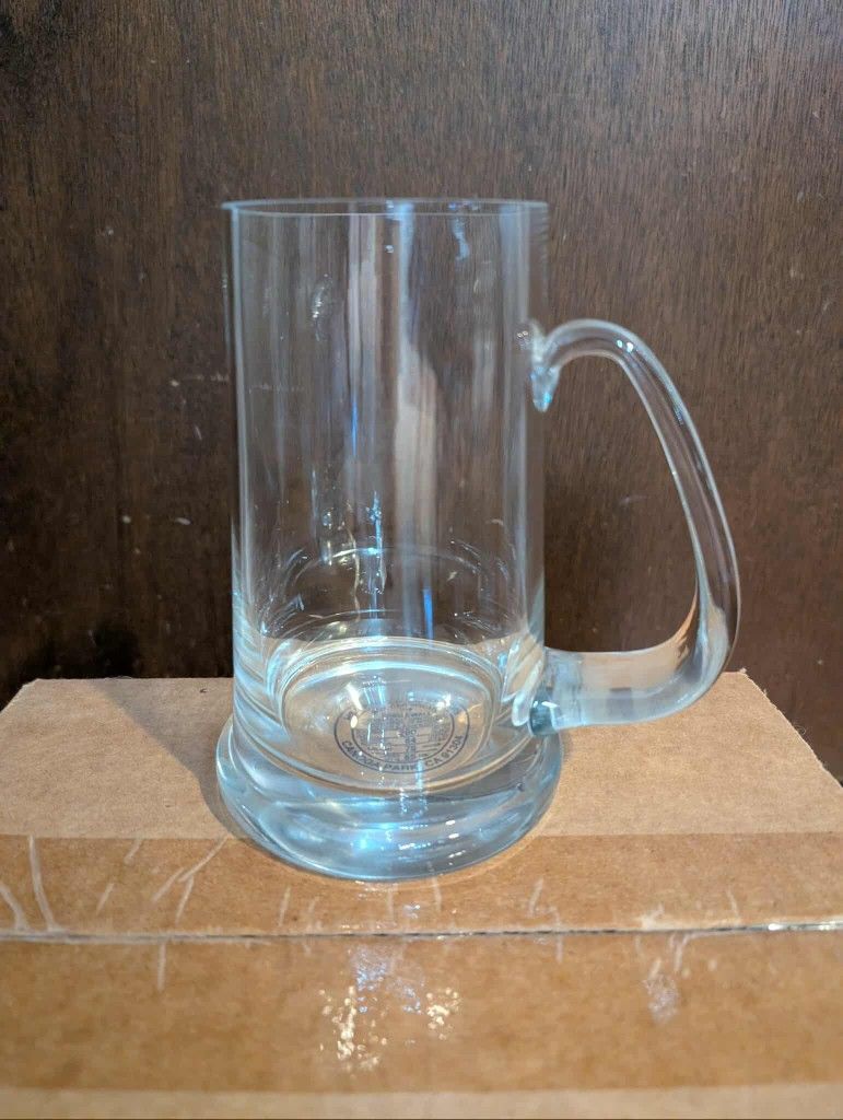 Set of Four Glass Beer Steins