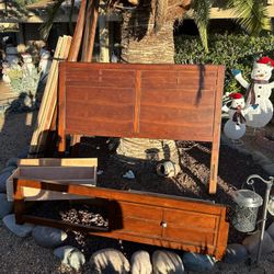 Queen Scandinavian Wooden Bed Frame-48th St & Tatum