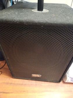 2 bocinas 15 bajos com amplifador  Pair  of Semic Audio  15 inch powered  subwoofer