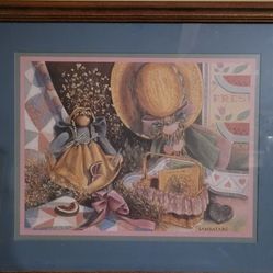 Framed Vintage Art Country 18"×15"