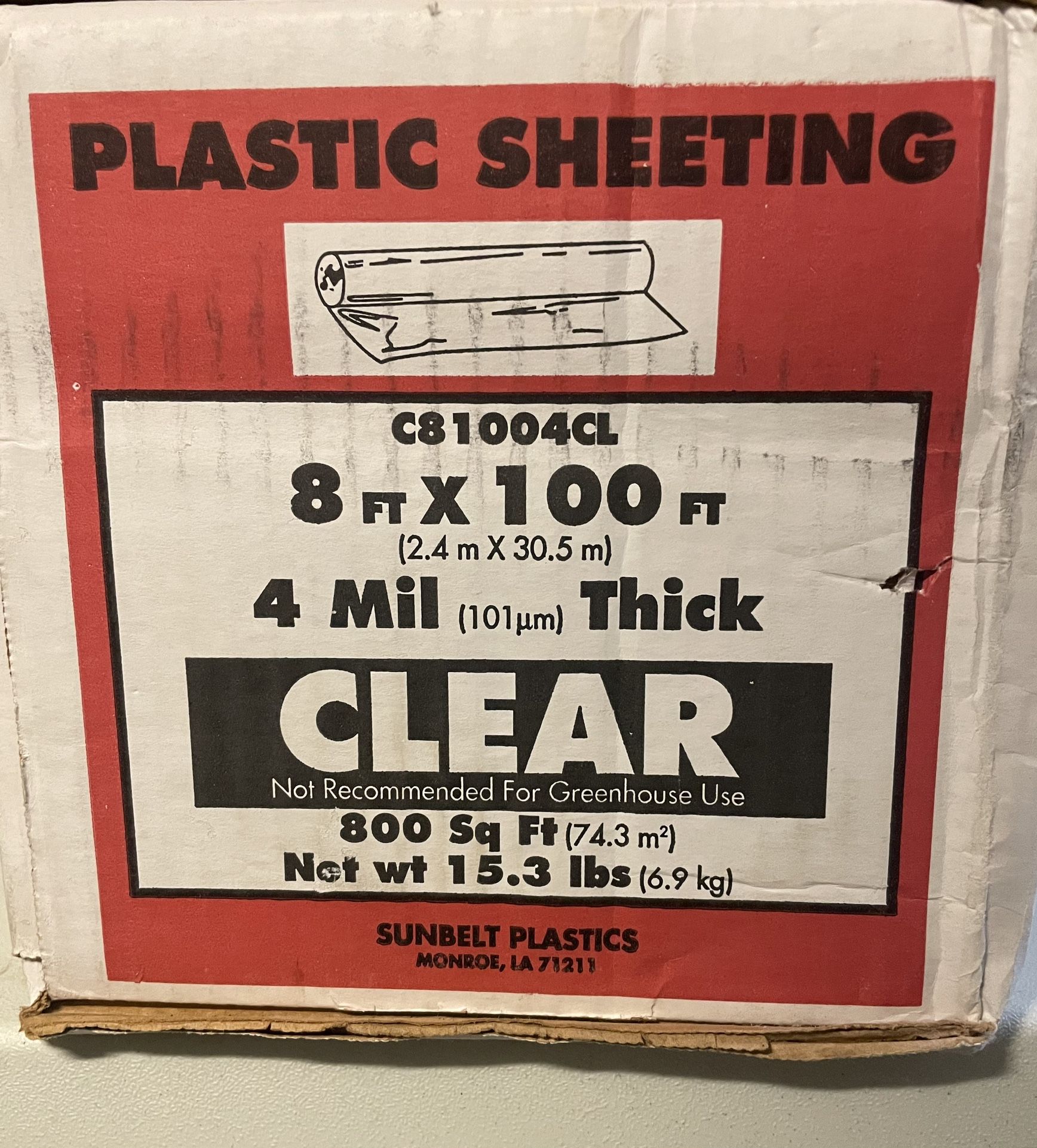 Plastic Sheeting - Partial Box
