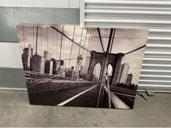 Black And White Brooklyn Bridge Wall Art