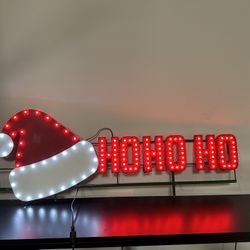 Ho Ho Ho Santa Hat Sign 