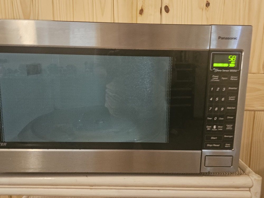 Extra Large Stainless Steel Panasonic Microwave