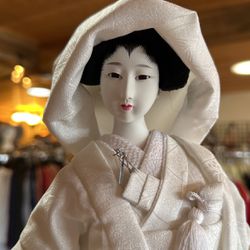 Antique Japanese Bride Doll In Kimono