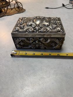 Vintage GODINGER SILVER PLATED JEWELRY CASKET Storage