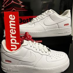Nike Supreme Af1 White/red