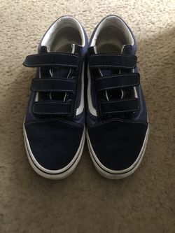 Navy blue Velcro Vans size 12 men’s