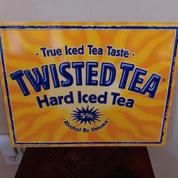 Twisted Tea Tin Sign 