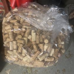 Bag Of Corks And Bottle Corker/ Capper 