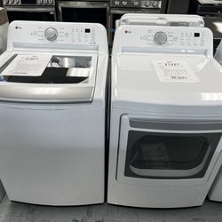LG Top Loading Open Box Washer And Dryer 