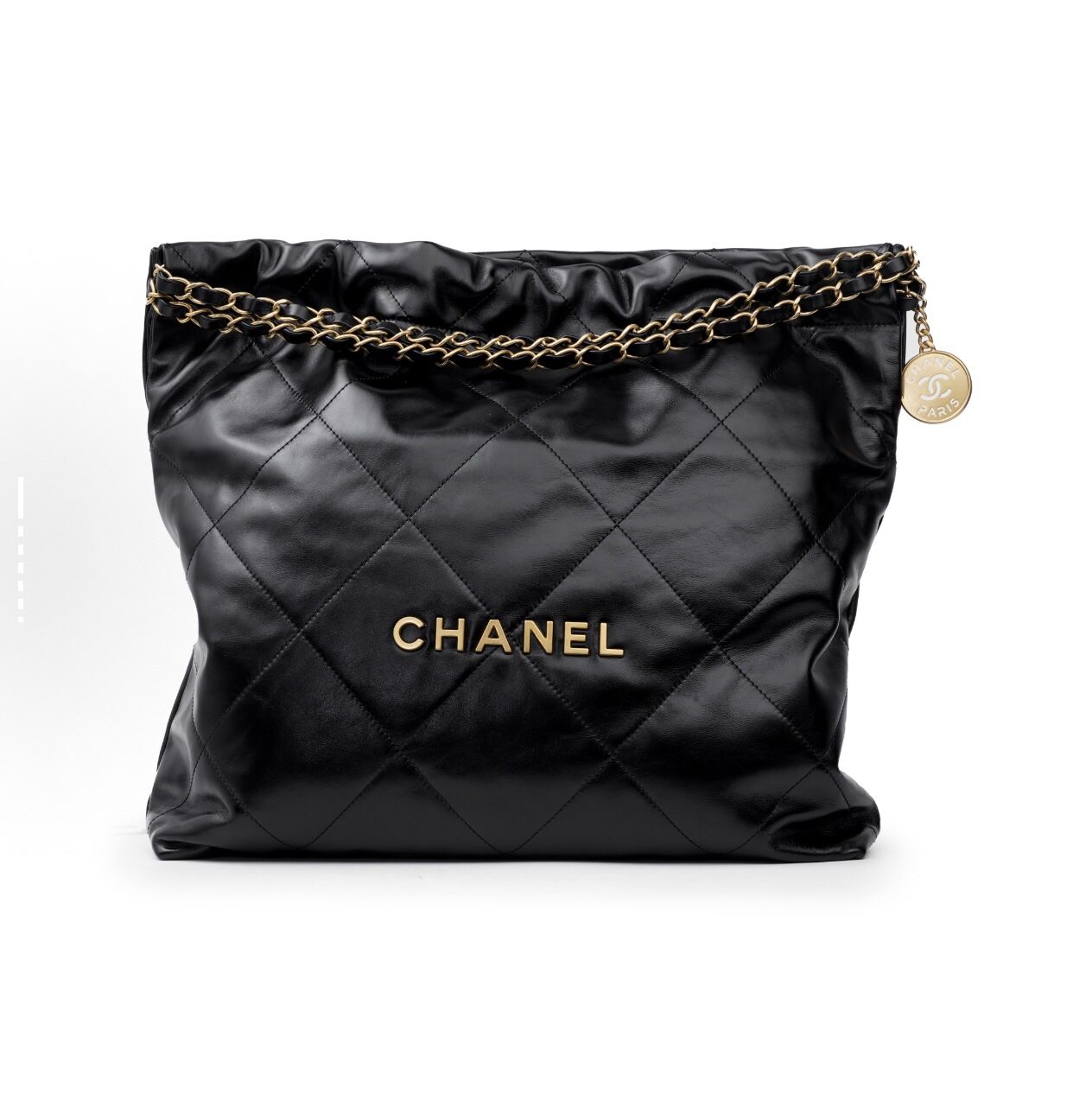 CHANEL22Bag 23B ultra-large capacity leather chain diamond shiny calfskin tote bag tote bag shopping bag shoulder bag(616)85