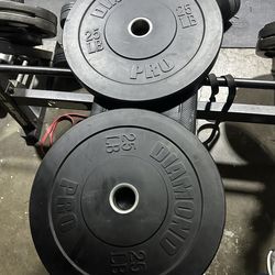 Rubber weight plate 25 lb