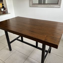Wood Counter Height Dining Table