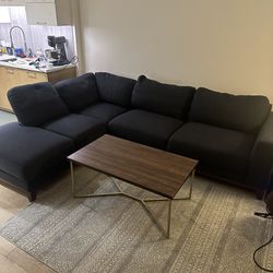 Read Description! Complete Living Room Set - Sofa, Coffee Table, Rug, Dresser
