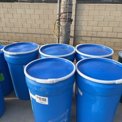 55 Gallon Plastic Cone Barrels