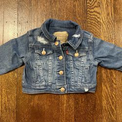 12 Month Girl Levi’s Snap Button-Front Denim Jacket