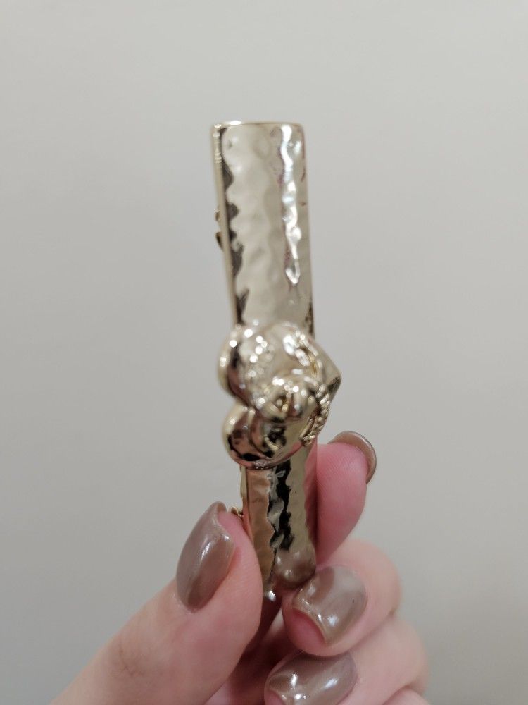 Luxury Gold Plate Fashion Hair Clip Vintage Gold 