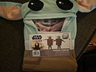 Baby Yoda Hooded Poncho
